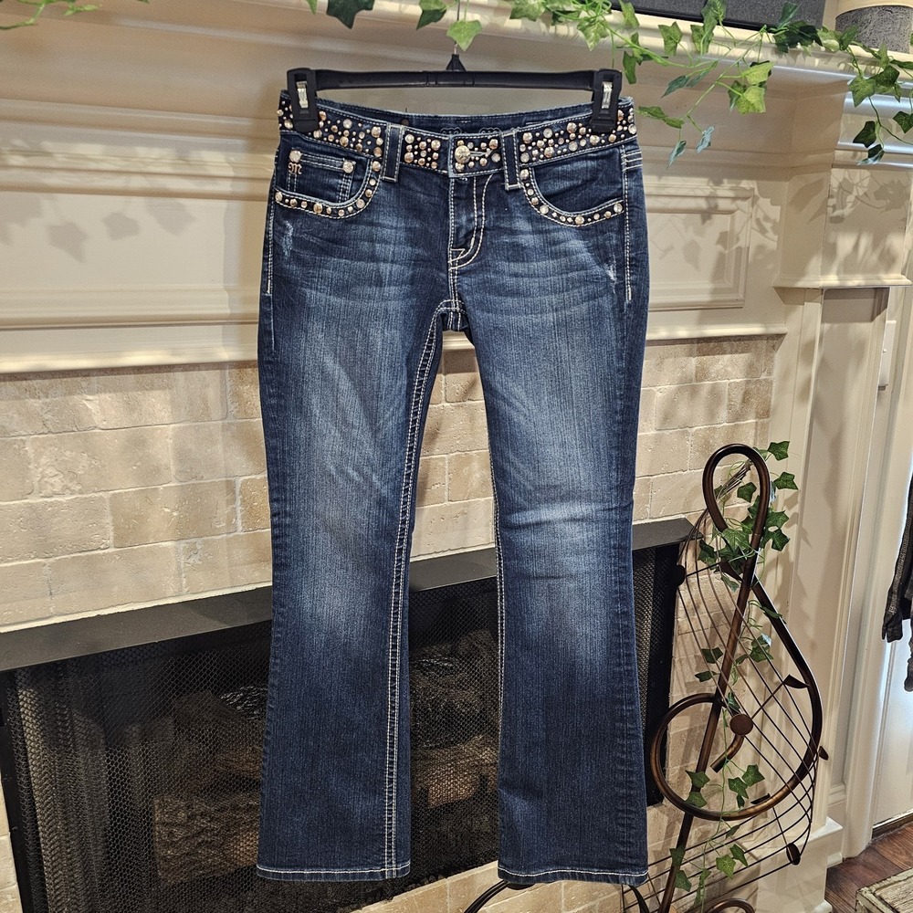 Miss Me Embellished Boot Cut Jean Size 27x30 Womens Western